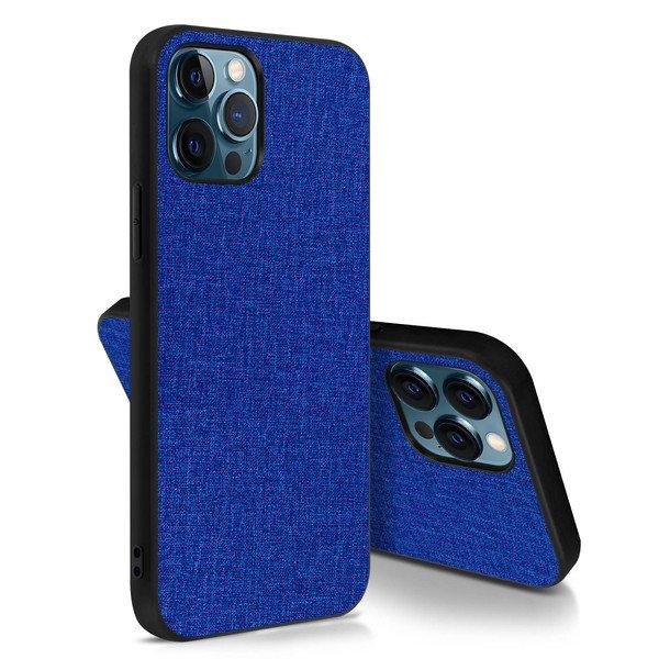 Avizar  Coque iPhone 12 Pro Max Tissu Bleu Nuit 