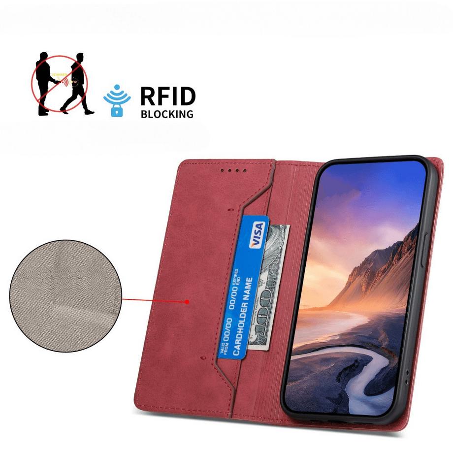 Cover-Discount  Google Pixel 9a - Custodia flip con blocco RFID 