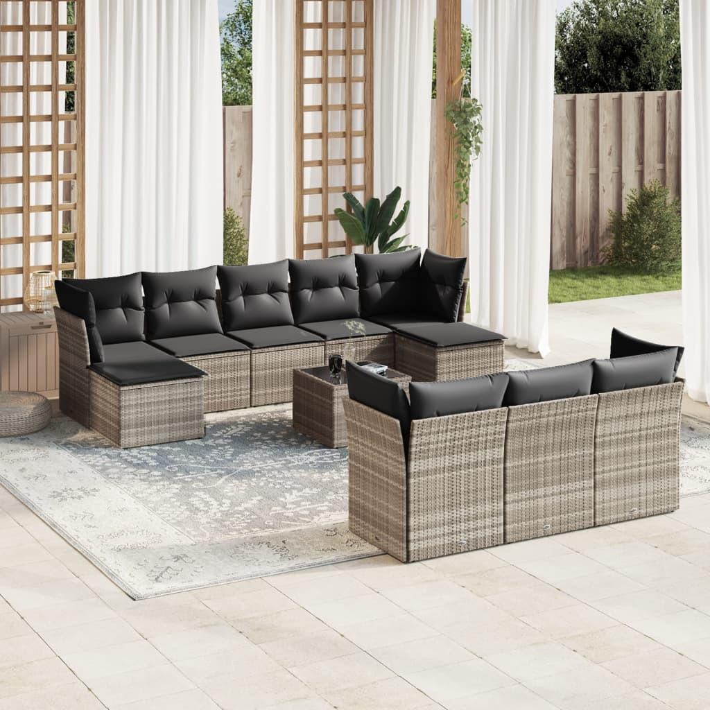 VidaXL set divano da giardino Polirattan  