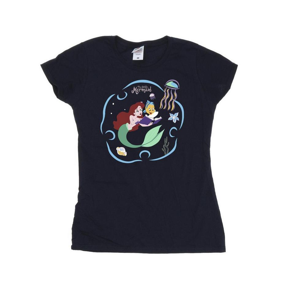Tshirt THE LITTLE MERMAID READING A BOOK