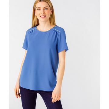 Blouse crêpe stretch.