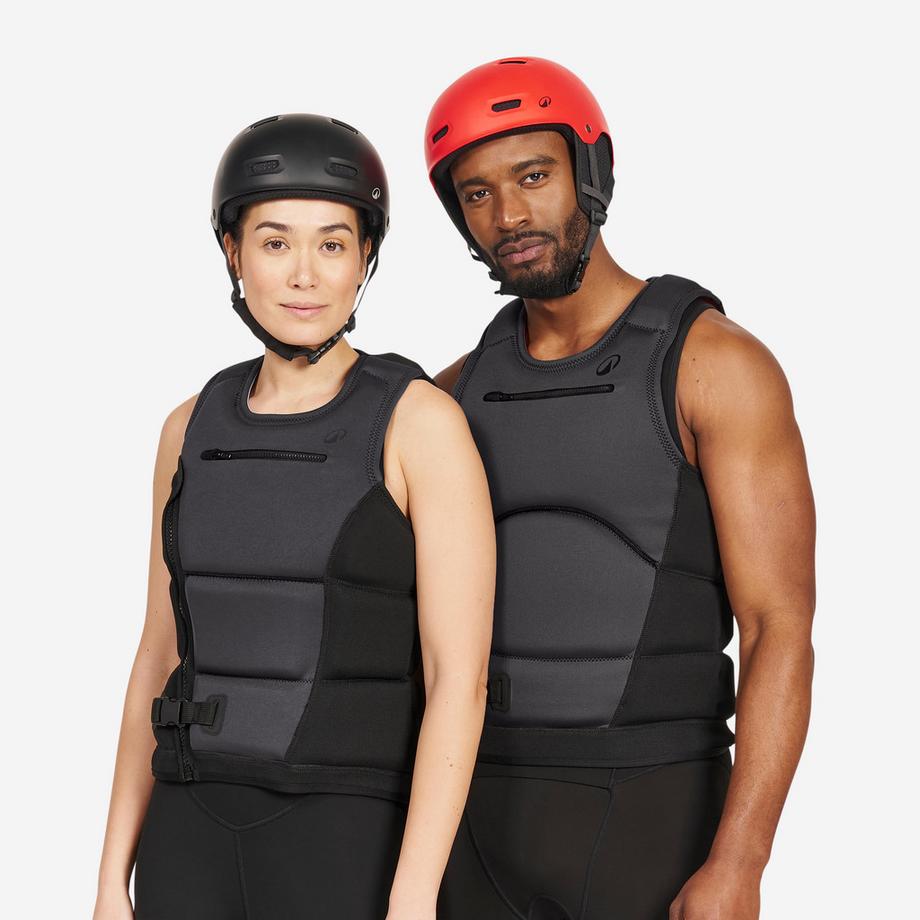DECATHLON  Casque de sports d'eau, kitesurf, wingfoil, wakeboard Adulte - 100 rouge 