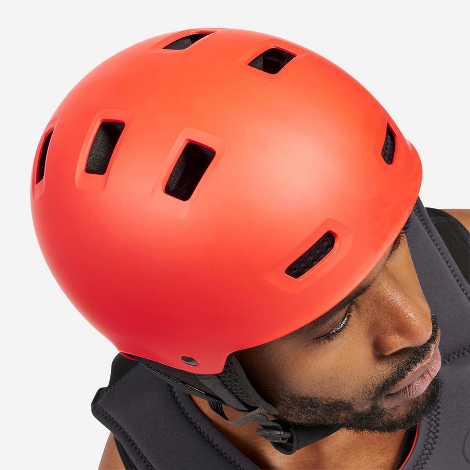 DECATHLON  Casque de sports d'eau, kitesurf, wingfoil, wakeboard Adulte - 100 rouge 