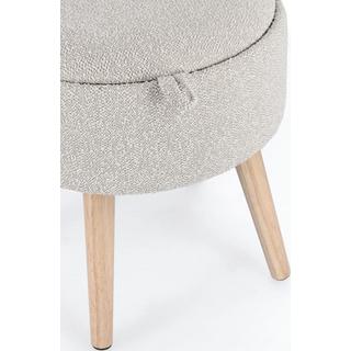 mutoni Pouf Zoya grigio chiaro  