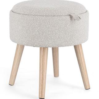 mutoni Pouf Zoya grigio chiaro  