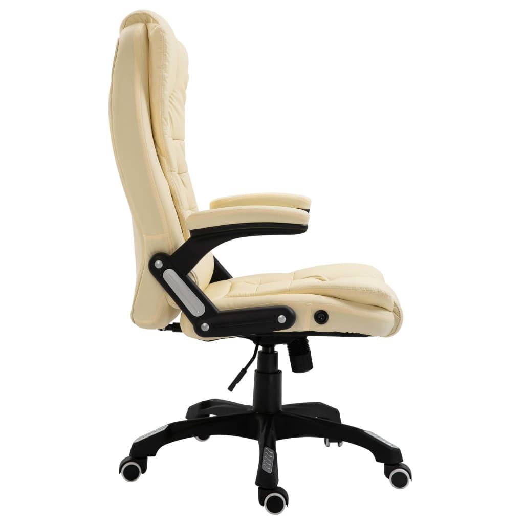 VidaXL Chaise de bureau cuir artificiel  