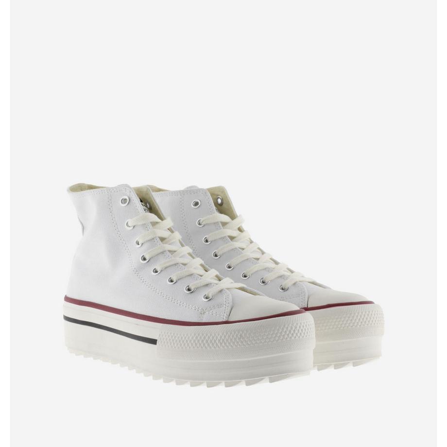 Victoria Double Toile Tribu Plateau Sneakers  