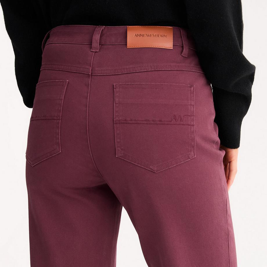 La Redoute Collections Pantaloni Dritti Cinque Tasche Cotone Stretch  