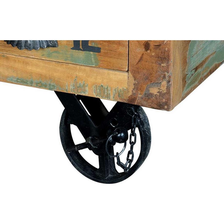 mutoni Tavolino Verrier in legno riciclato multicolore 110x70  