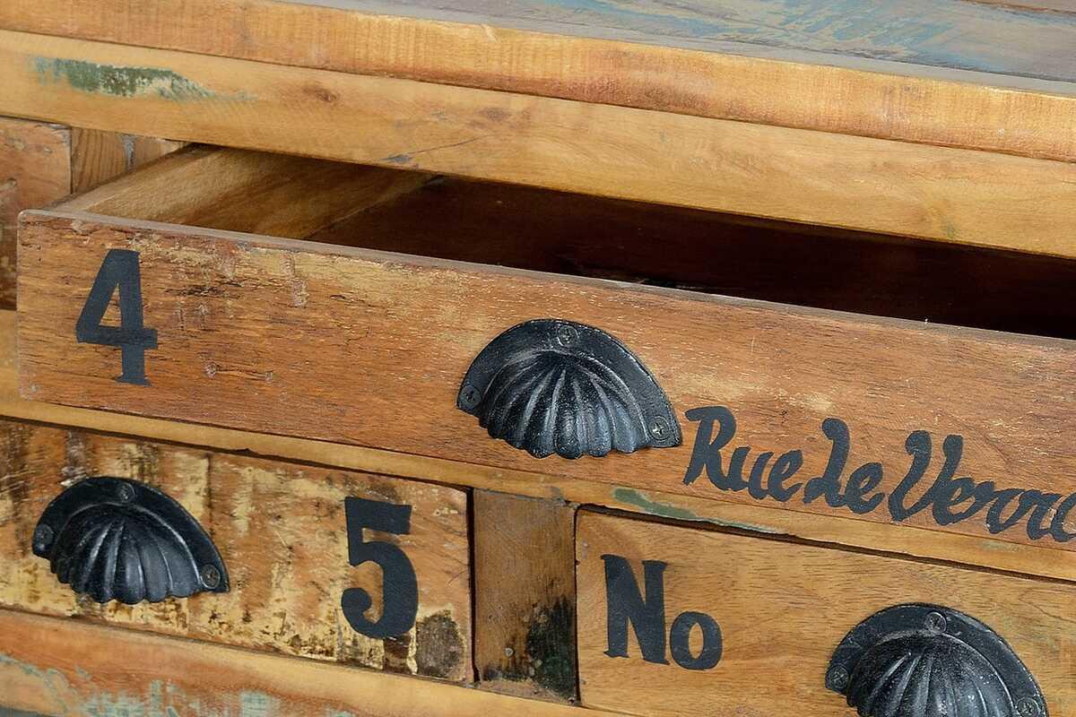 mutoni Couchtisch Verrier Holz recycelt multicolor 110x70  