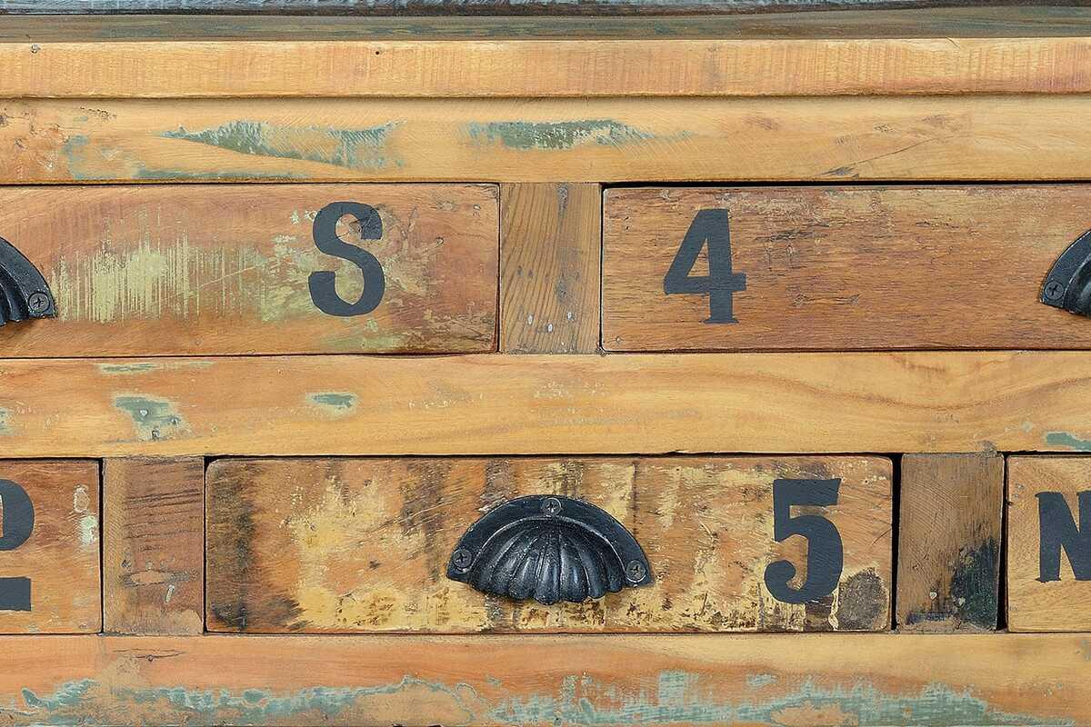 mutoni Couchtisch Verrier Holz recycelt multicolor 110x70  