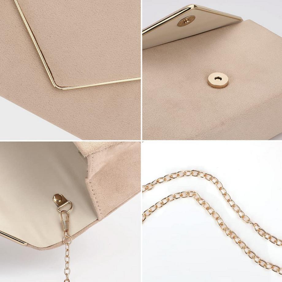 Only-bags.store Clutch mit gerüschtem Muscheldetail  