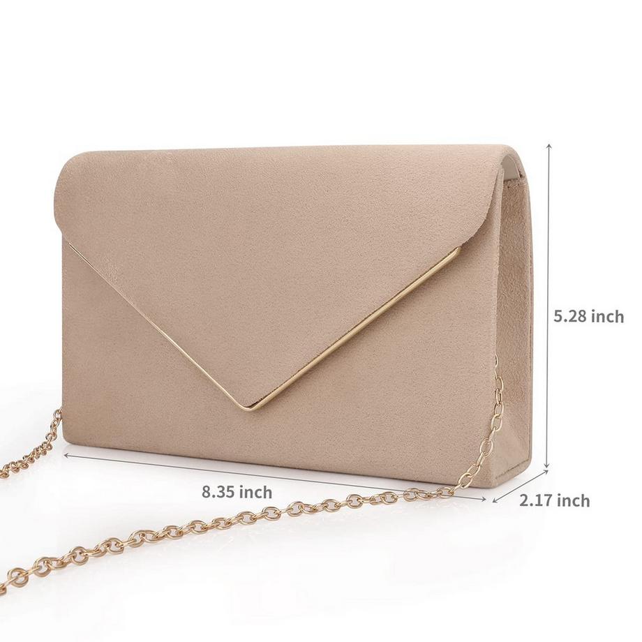 Only-bags.store Clutch mit gerüschtem Muscheldetail  