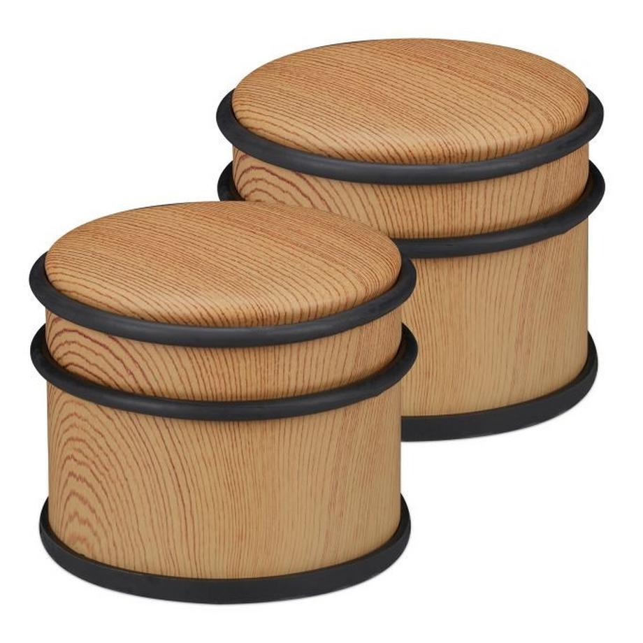 B2X  Türstopper aus Holz - 2er-Set 