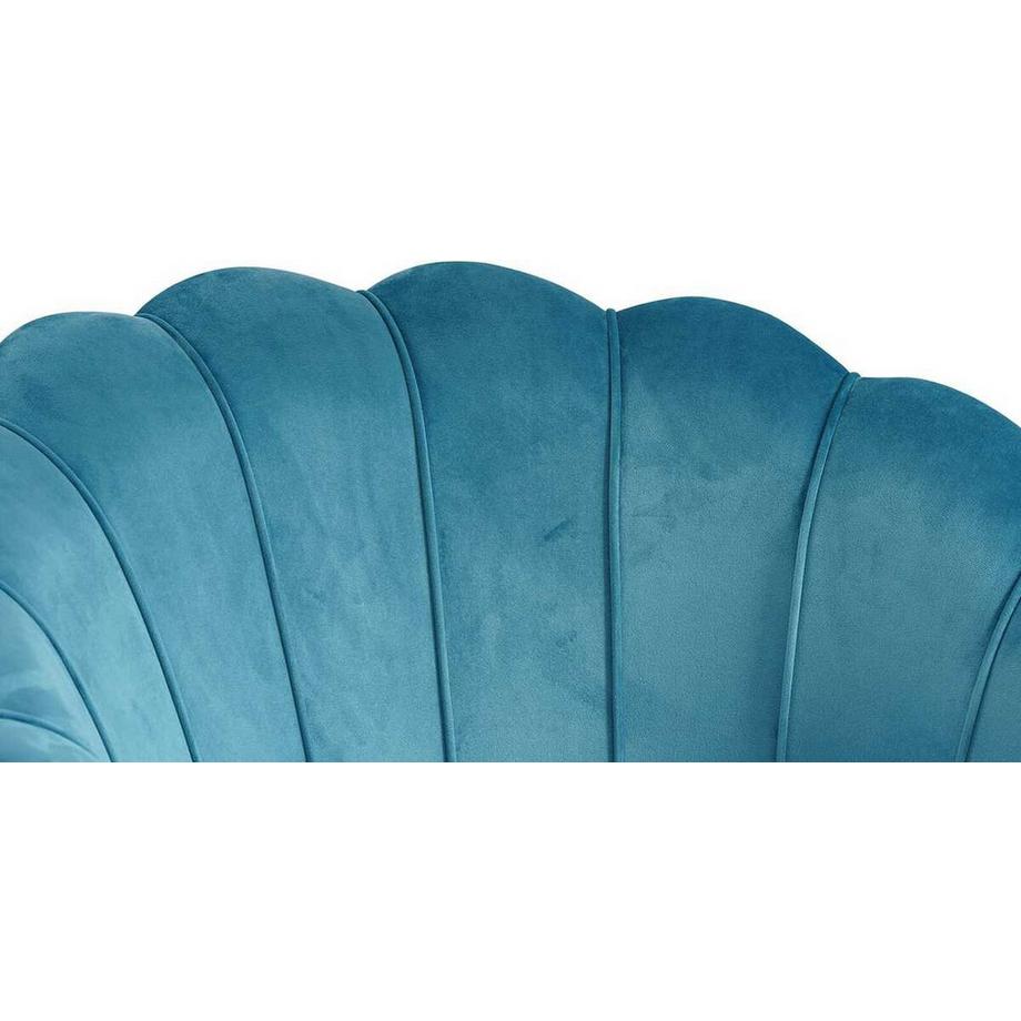 mutoni Muschelsofa Samt, 2-sitzer  
