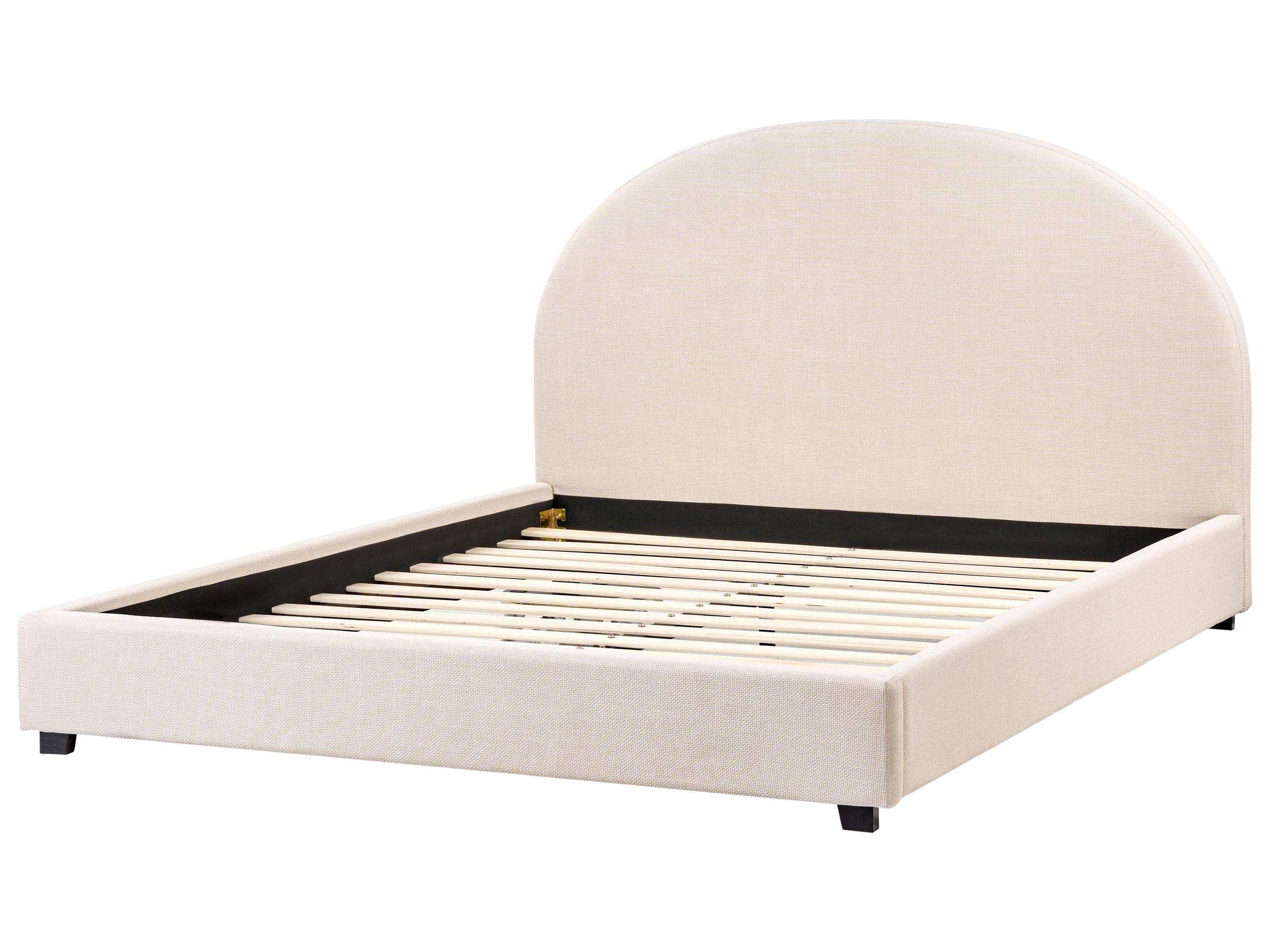 Beliani Letto en Tessuto Retrò VAUCLUSE  