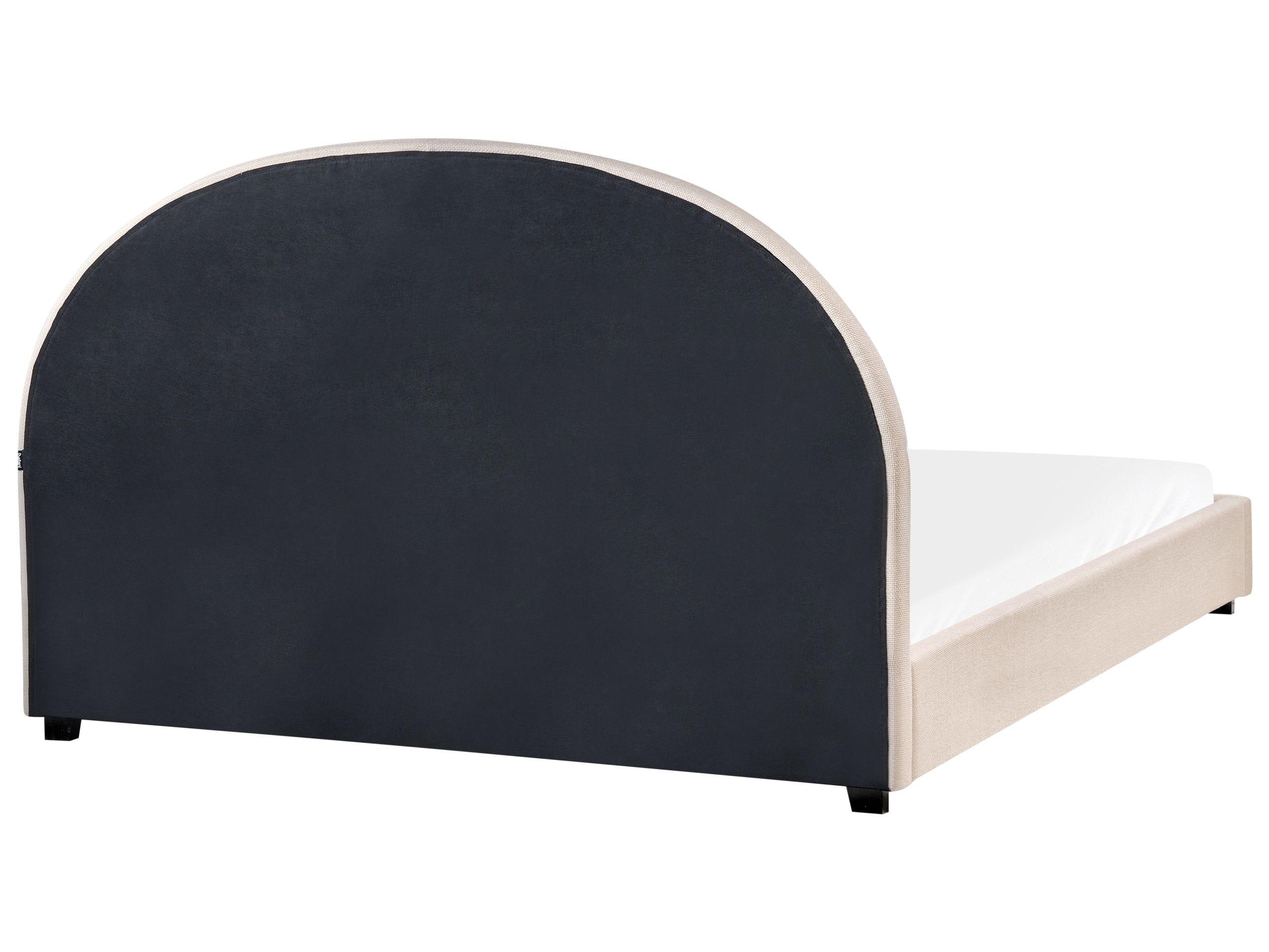 Beliani Letto en Tessuto Retrò VAUCLUSE  