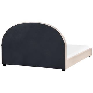 Beliani Letto en Tessuto Retrò VAUCLUSE  