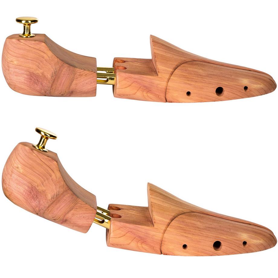 Tectake 2 Paires d'Embauchoirs en Bois de Cèdre  