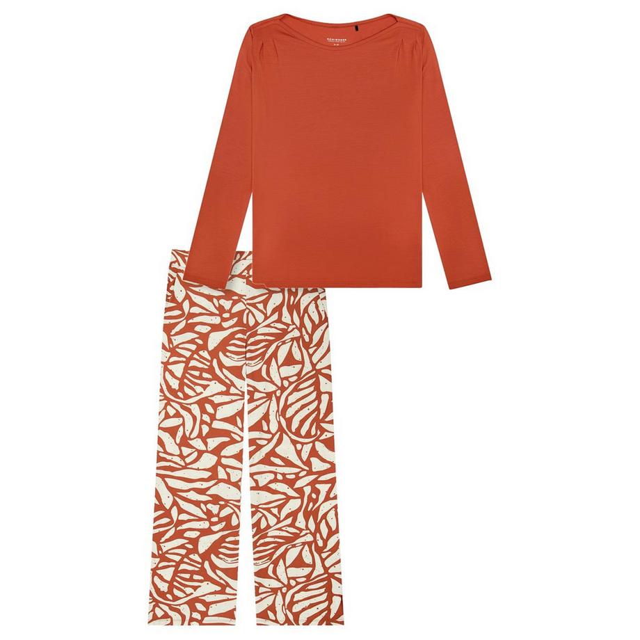 Schiesser Selected Premium Pyjama avec T-shirt et pantalon long  