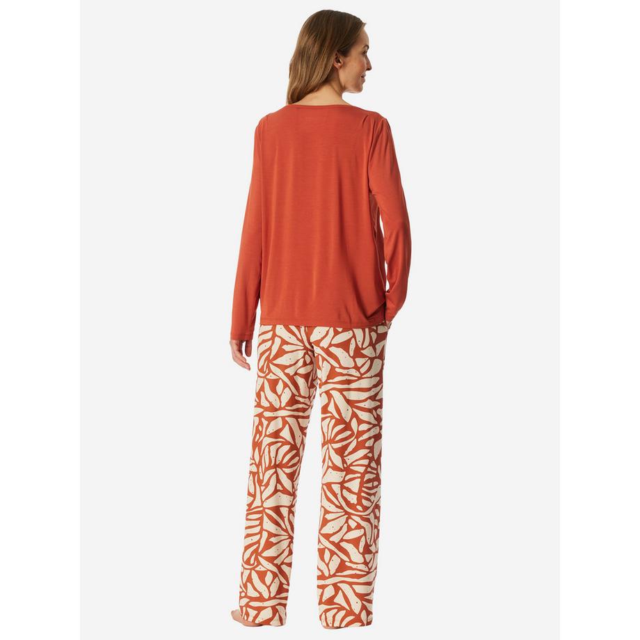 Schiesser Selected Premium Pyjama avec T-shirt et pantalon long  