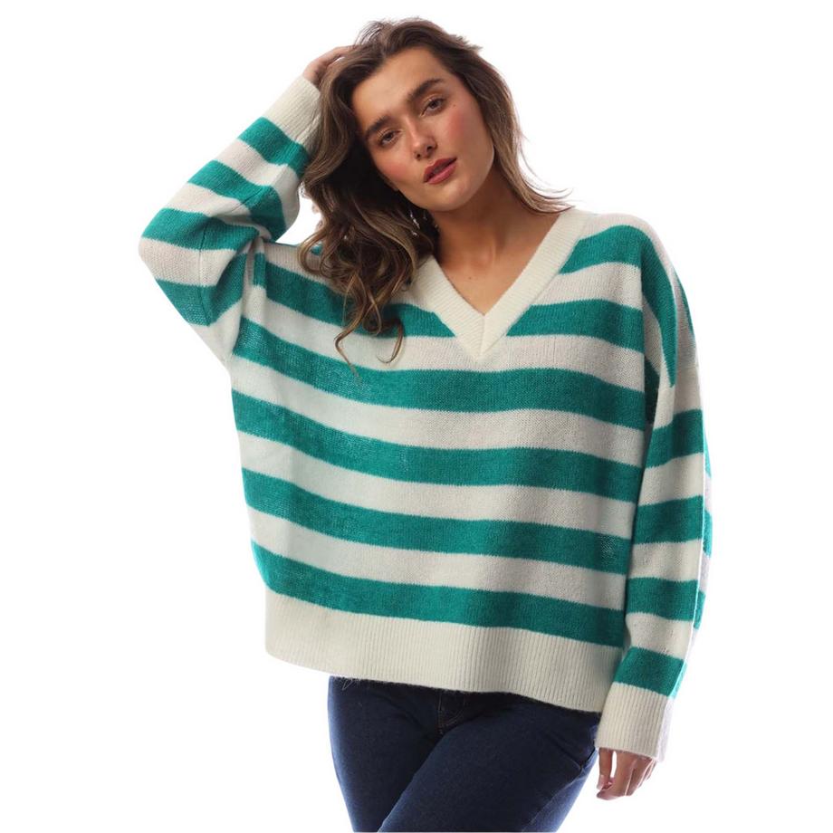 Top In Maglione Vestibilità Rilassata Lavorato A Maglia Manica A Goccia
