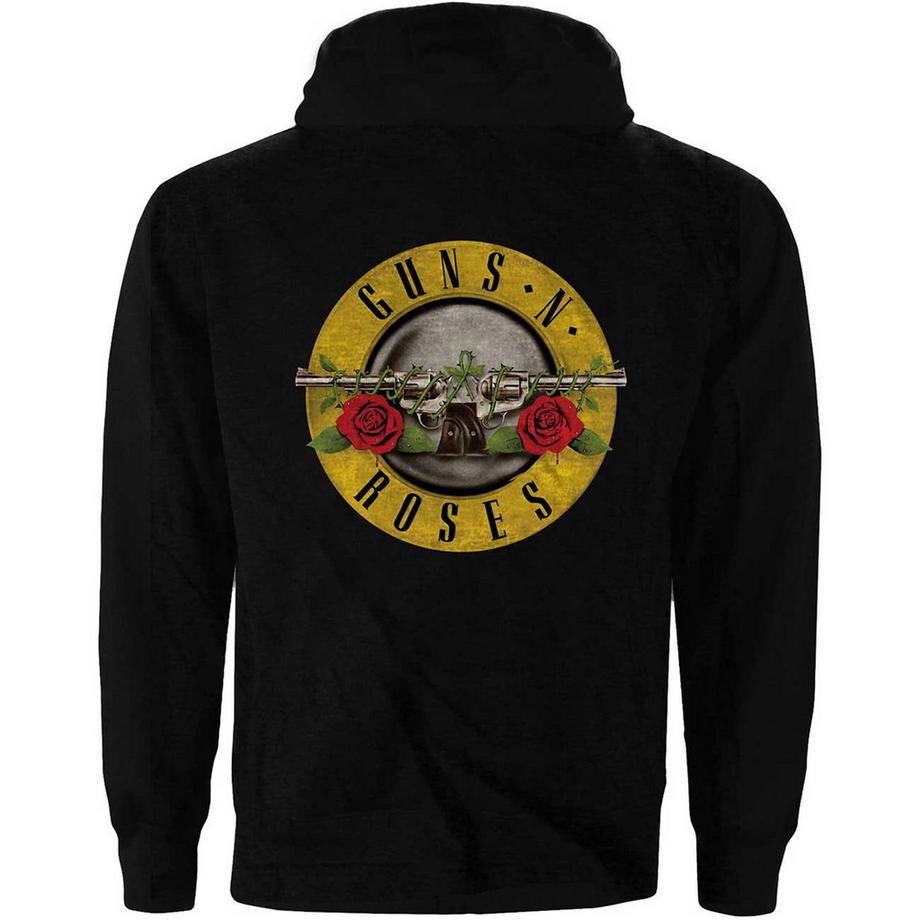Guns N Roses Guns N' Roses Felpa con Cappuccio Zip Intera Logo  
