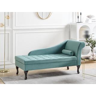 Beliani Chaise longue en Velours Rétro PESSAC  