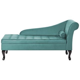 Beliani Chaise longue en Velours Rétro PESSAC  