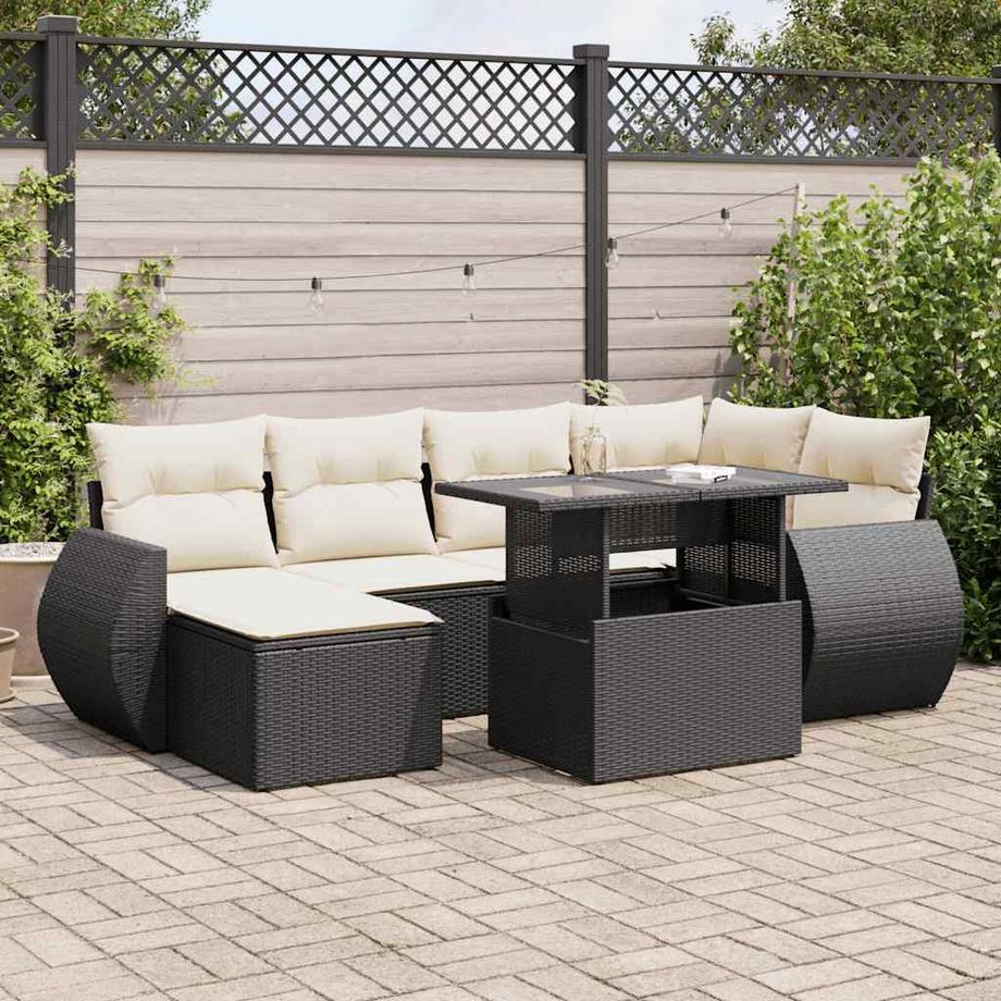 VidaXL Ensemble de canapés de jardin rotin synthétique  