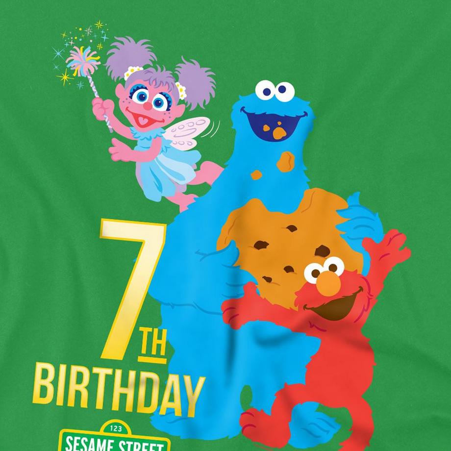 Sesame Street Maglietta 7° Compleanno  