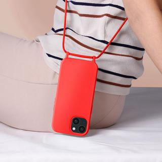 Avizar  Coque Cordon iPhone 15 Plus Rouge 