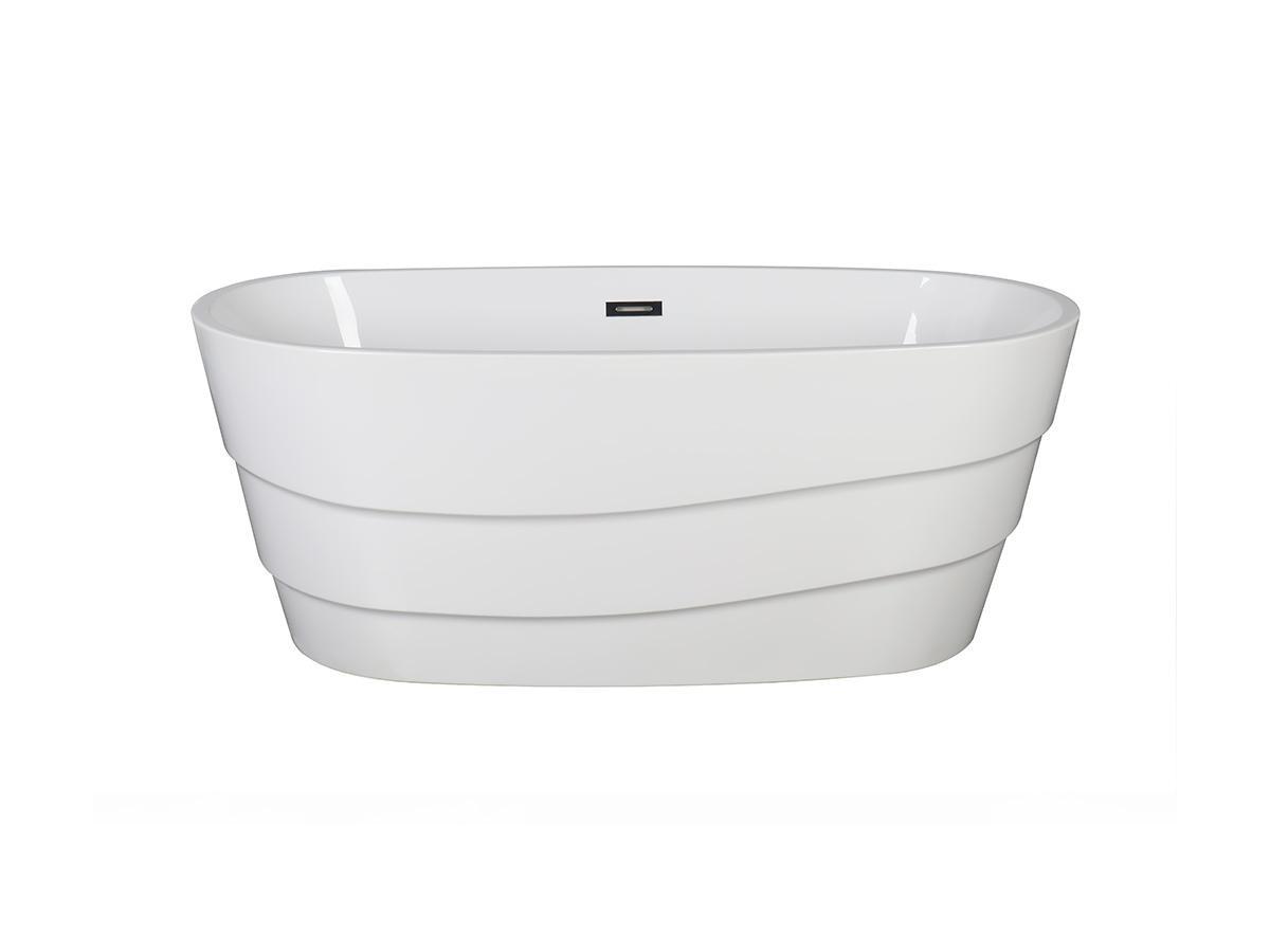 SHOWER DESIGN Vasca da bagno freestanding - 200L - 150x72x58 cm - Bianco - Acrilico - DOMINIKA  