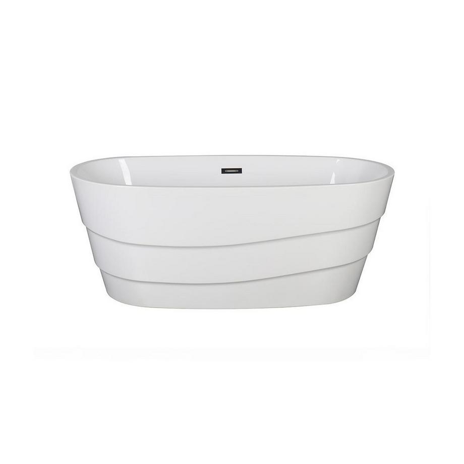 SHOWER DESIGN Baignoire îlot - 200L - 150 x 72 x 58 cm - Blanche - Acrylique - DOMINIKA  