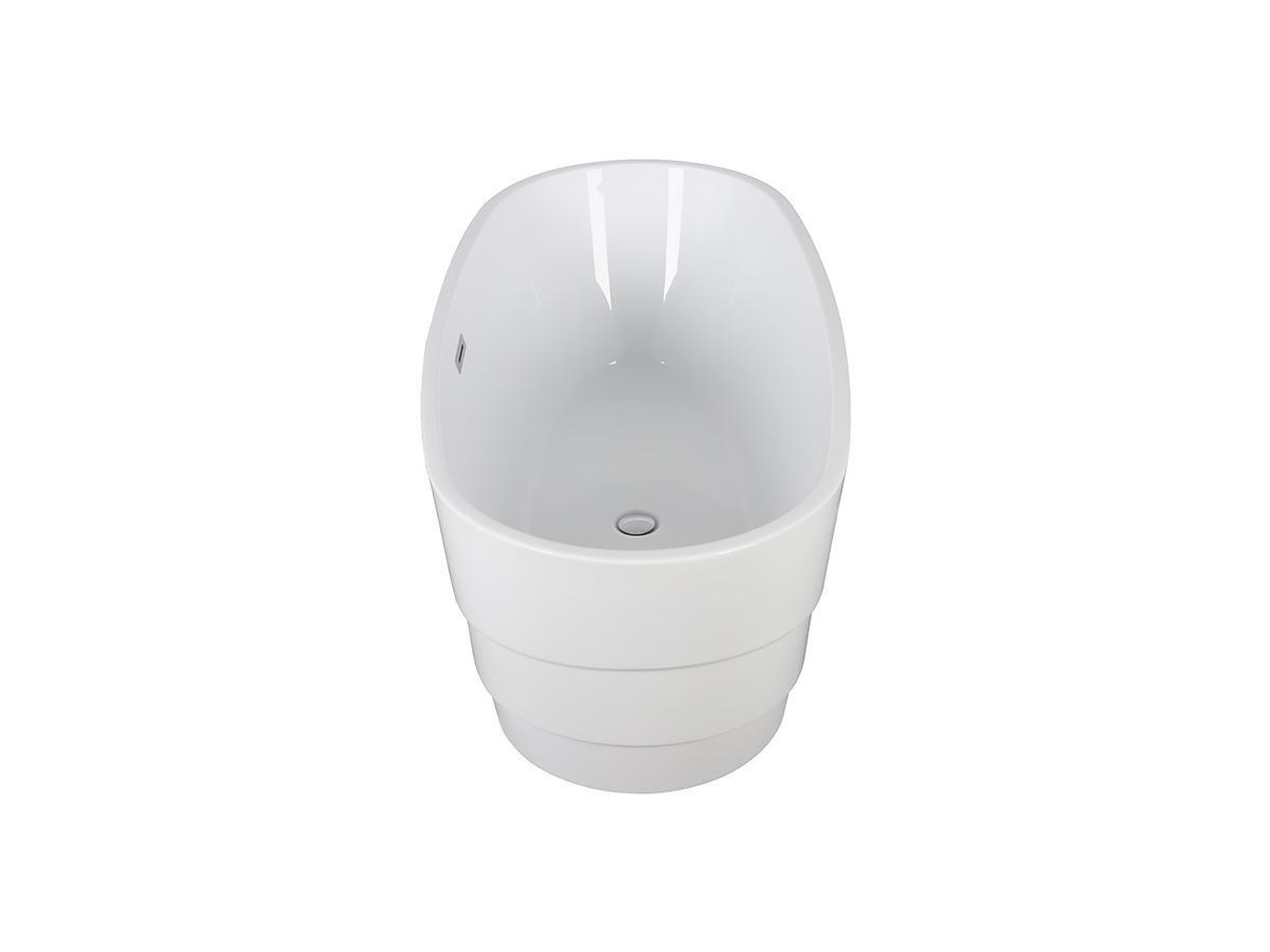 SHOWER DESIGN Vasca da bagno freestanding - 200L - 150x72x58 cm - Bianco - Acrilico - DOMINIKA  