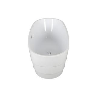 SHOWER DESIGN Vasca da bagno freestanding - 200L - 150x72x58 cm - Bianco - Acrilico - DOMINIKA  