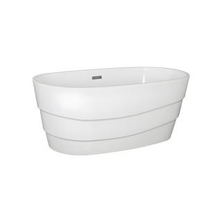 SHOWER DESIGN Vasca da bagno freestanding - 200L - 150x72x58 cm - Bianco - Acrilico - DOMINIKA  