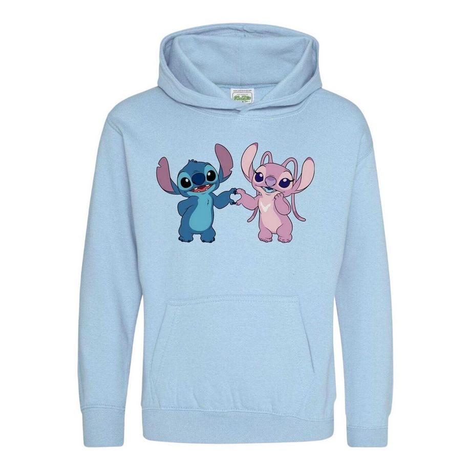 Sweat À Capuche Saintvalentin Motif Stitch Et Angel