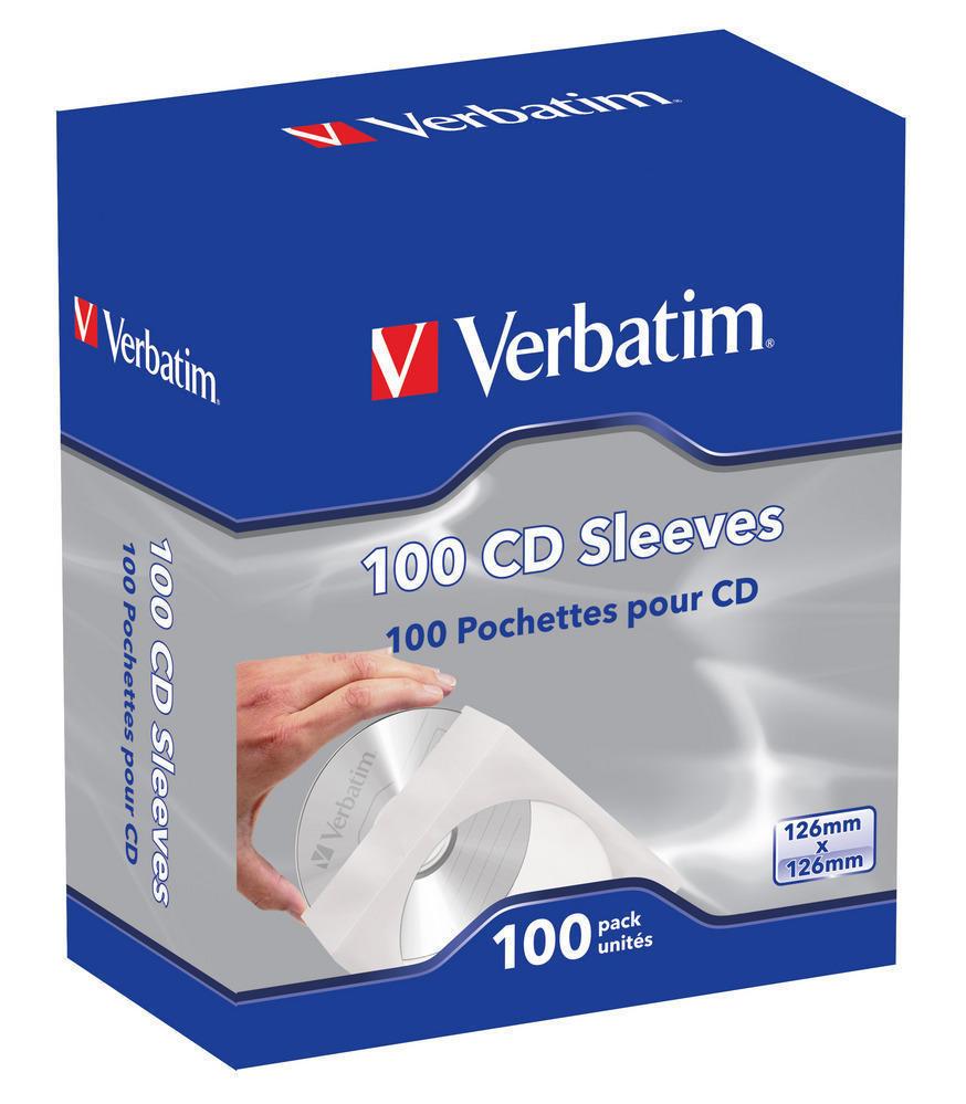 Verbatim  Verbatim CD-Umschläge (Papier), 100 Stück 