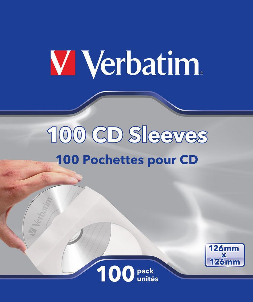 Verbatim  Verbatim CD-Umschläge (Papier), 100 Stück 