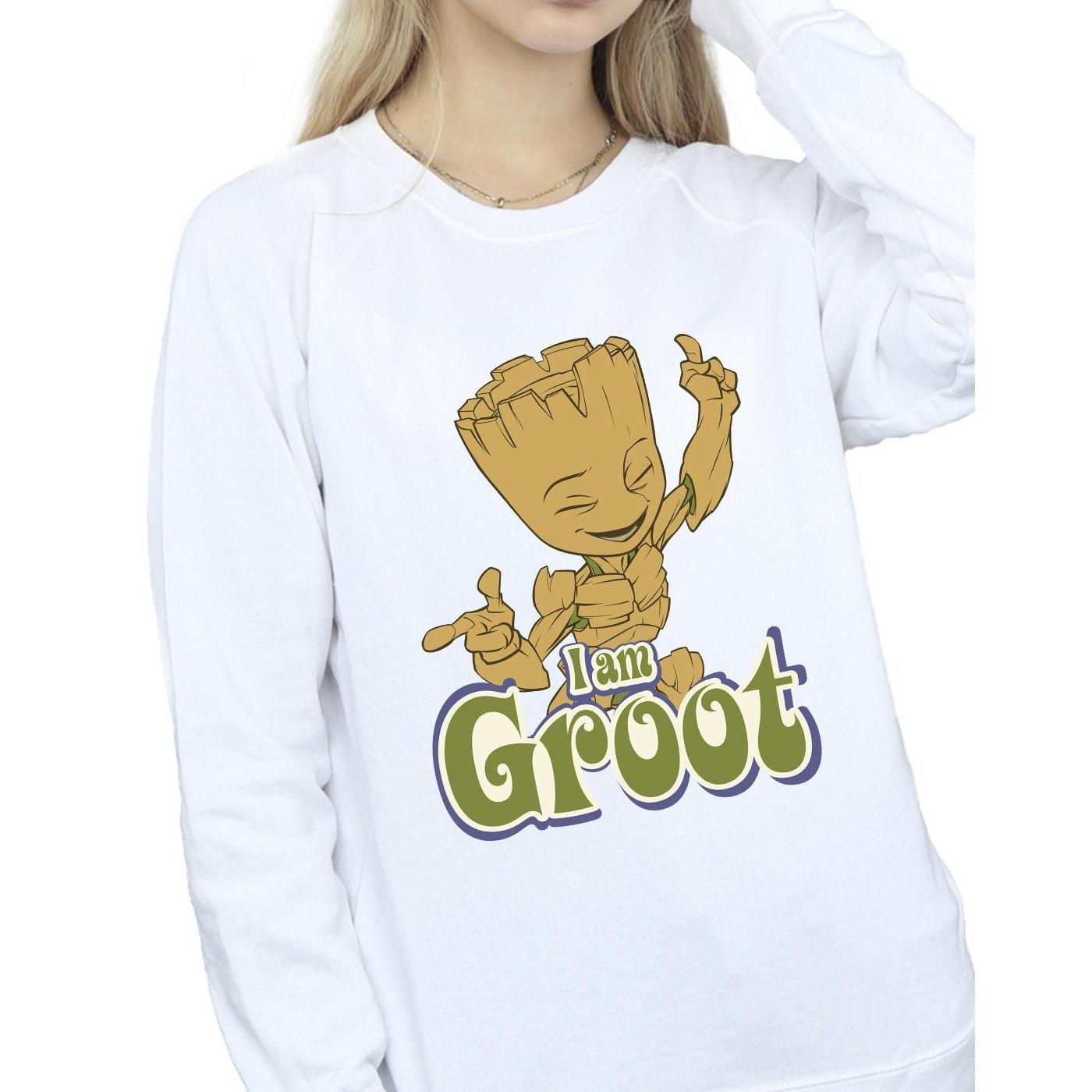 Guardians Of The Galaxy Groot Felpa Stampa Grafica  