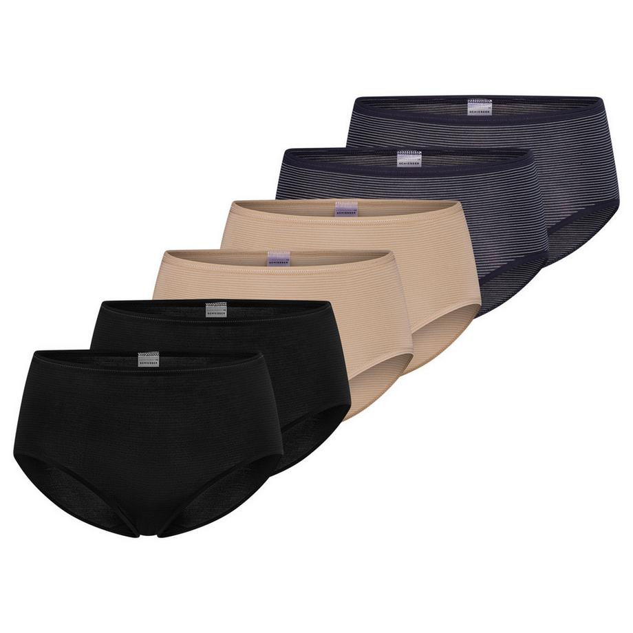 Schiesser Lot de 6 Modal Essentials Culottes Midi  