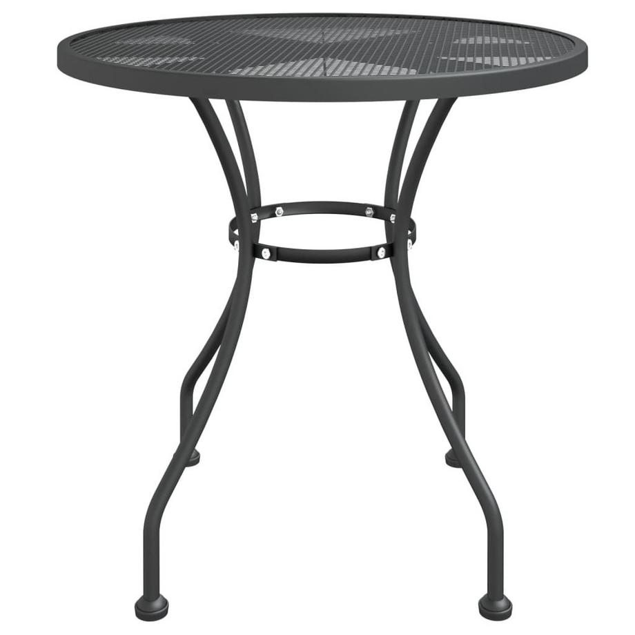 VidaXL Table de jardin métal  
