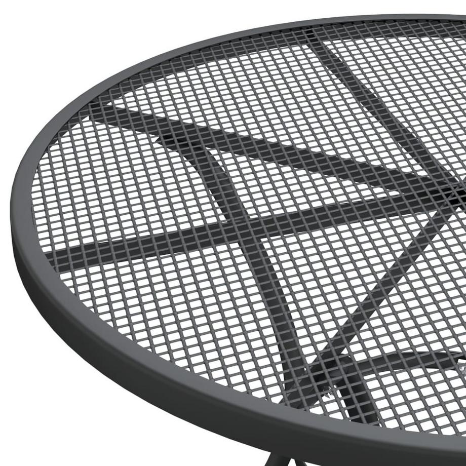 VidaXL Table de jardin métal  