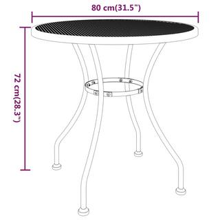 VidaXL Gartentisch metall  