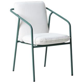 Beliani Set mit 8 Stühlen und Sitzkissen aus Aluminium Minimalistisch ASCIANO  