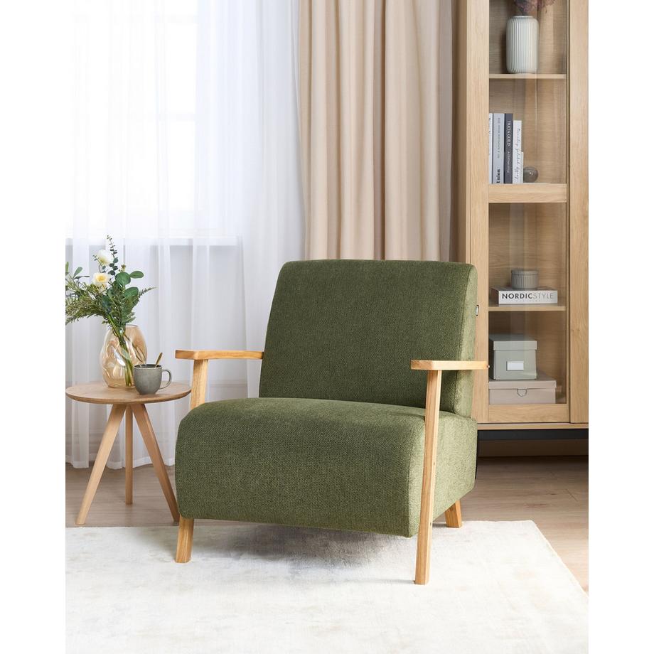 Beliani Fauteuil en Tissu Rétro LESJA  