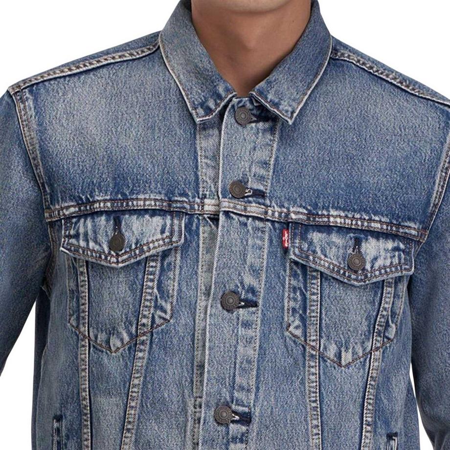 Levis Giacca Da Camionista Denim Cotone Manica Lunga  