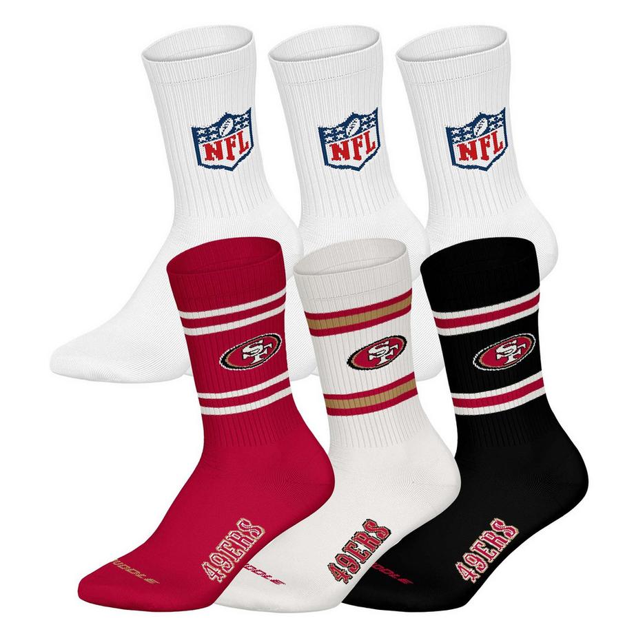 Chaussettes  Pack de 6 Stretch-NFL 6Pack Crew Socks