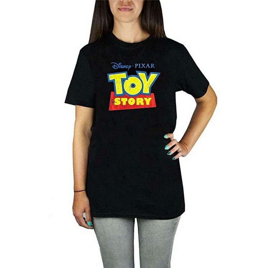 Toy Story Toy Story Logo Boyfriend T-Shirt  